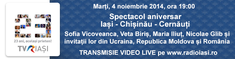 Spectacol aniversar – TVR Iasi 23 (VIDEO)