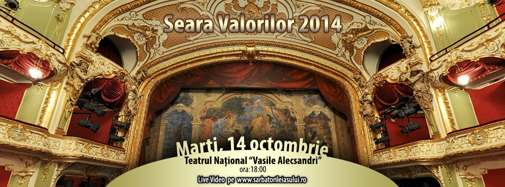 „Seara Valorilor” 2014 – Finanțarea pentru lucrările la Palatul Culturii, deblocată. Lista completă a premiilor