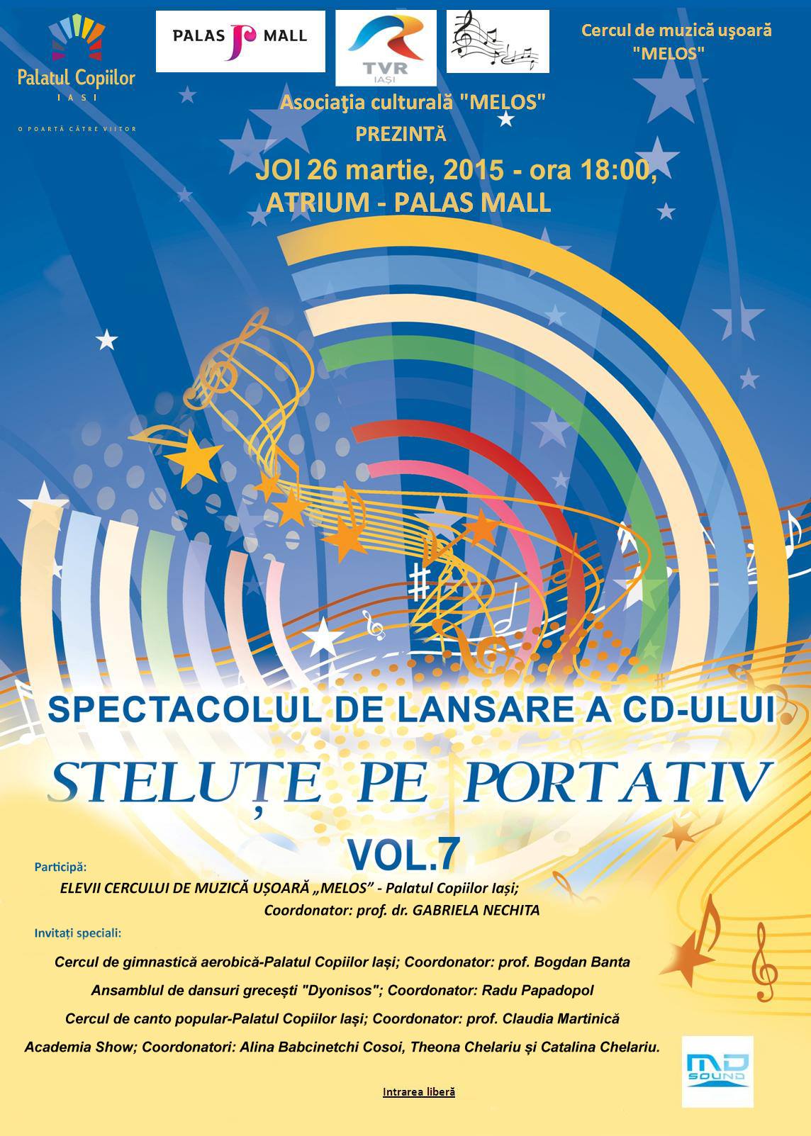 (INTERVIU) Lansare CD colectiv „Steluţe pe portativ-vol. 7”