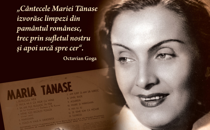 Maria Tănase – simbol al culturii româneşti