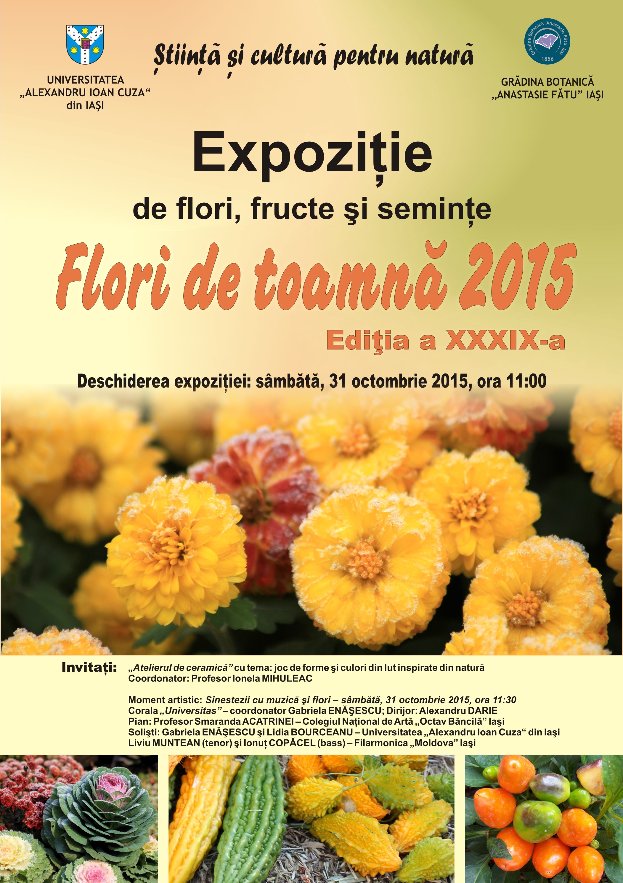 (FOTO) Expoziţia „Flori de Toamnă 2015”