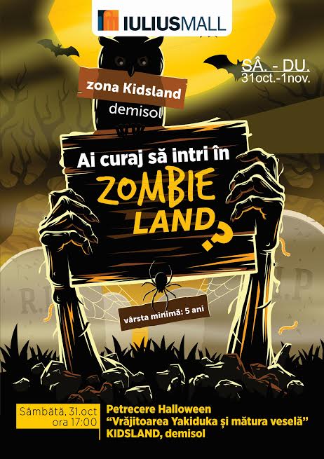 De HALLOWEEN, Iulius Mall Iași te provoacă să intri în „ZOMBIE LAND”