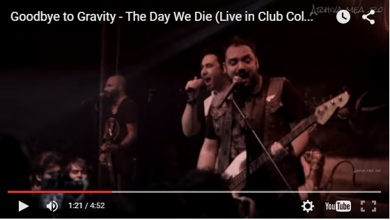 (VIDEO) Înregistrare cu prima melodie cântată de Goodbye to Gravity în clubul Colectiv