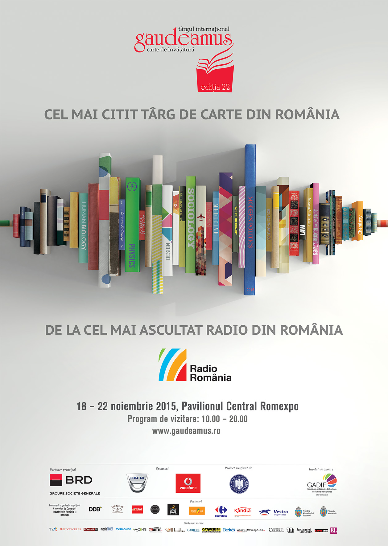 Cel mai citit târg de carte de la cel mai ascultat radio. Radio România este numărul 1 şi pe piaţa de carte prin Gaudeamus.