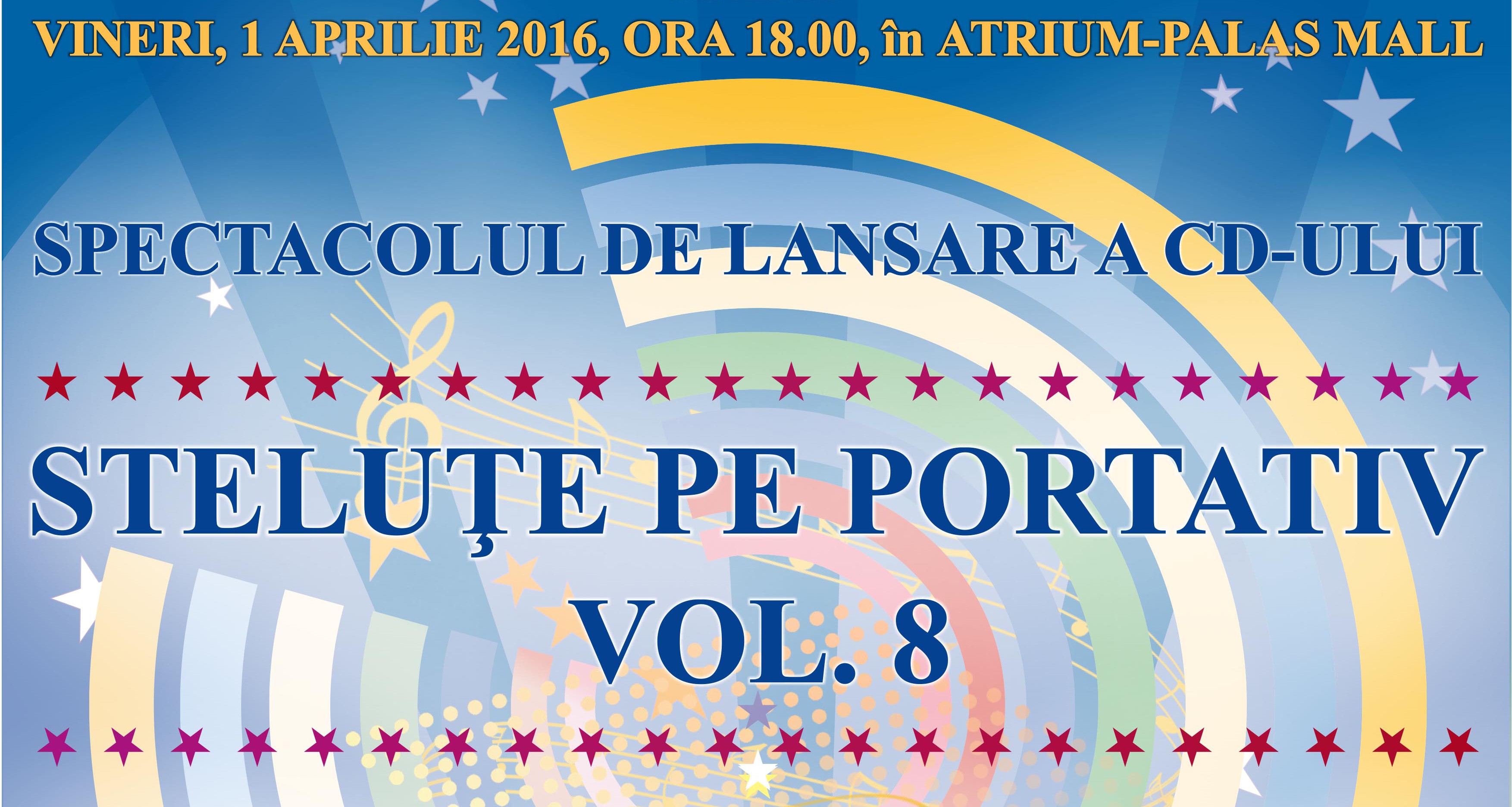 Cercul de muzică uşoară „Melos” de la Palatul Copiilor din Iaşi lansează albumul „Steluţe pe portativ – vol. 8”