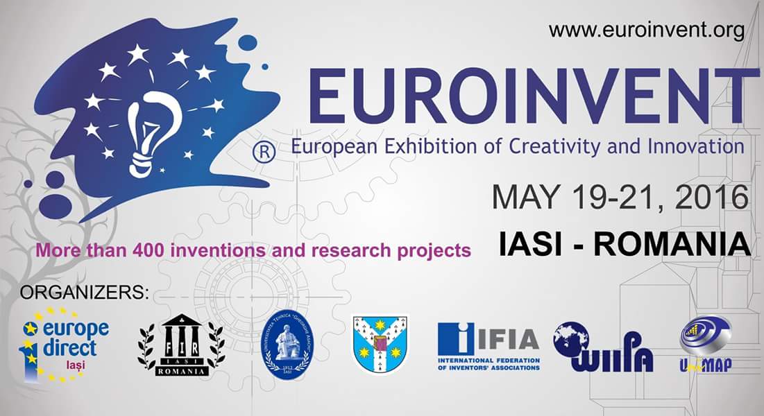 Iași: 19-21 mai, Palas Mall, EUROINVENT 2016, ediția a 8-a