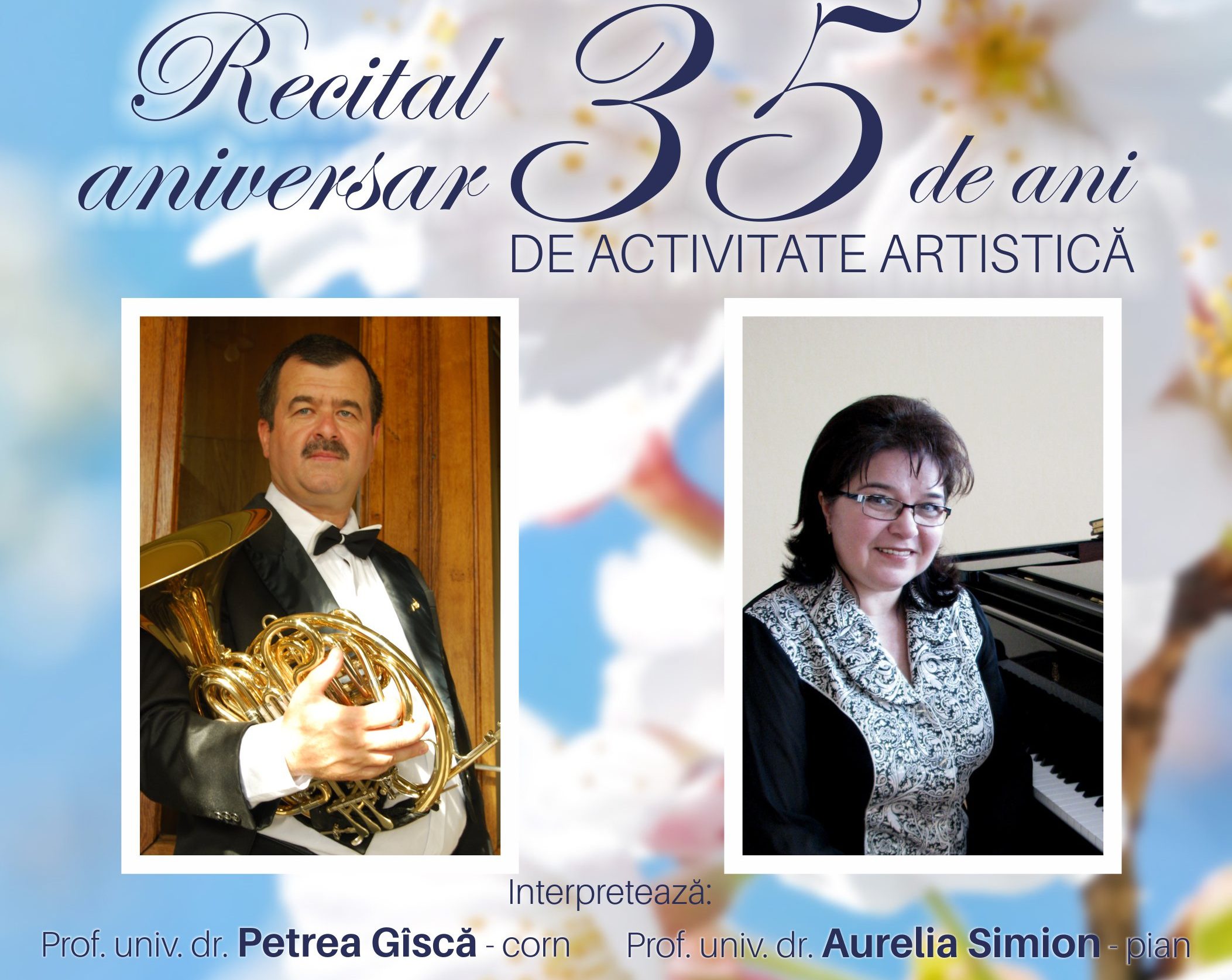 Recital aniversar în Aula Bibliotecii Central Universitare Mihai Eminescu din Iaşi