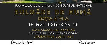 Iaşi: Festivitatea de premiere a Concursului „Bulgăre de Humă”, ediţia a VI-a