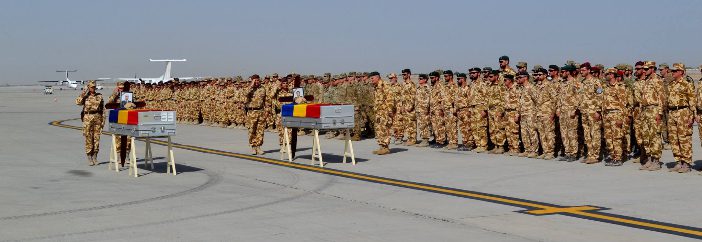 Militarii căzuți la datorie în Afganistan, avansați în grad post-mortem