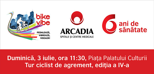 Arcadia îi invită pe ieșeni să pedaleze pentru sănătate la BikeVibe!