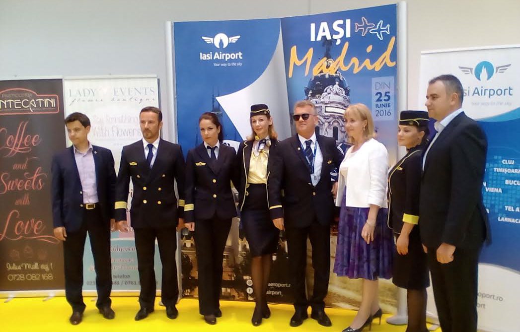 (FOTO) Compania Tarom a lansat cursa Iaşi – Madrid