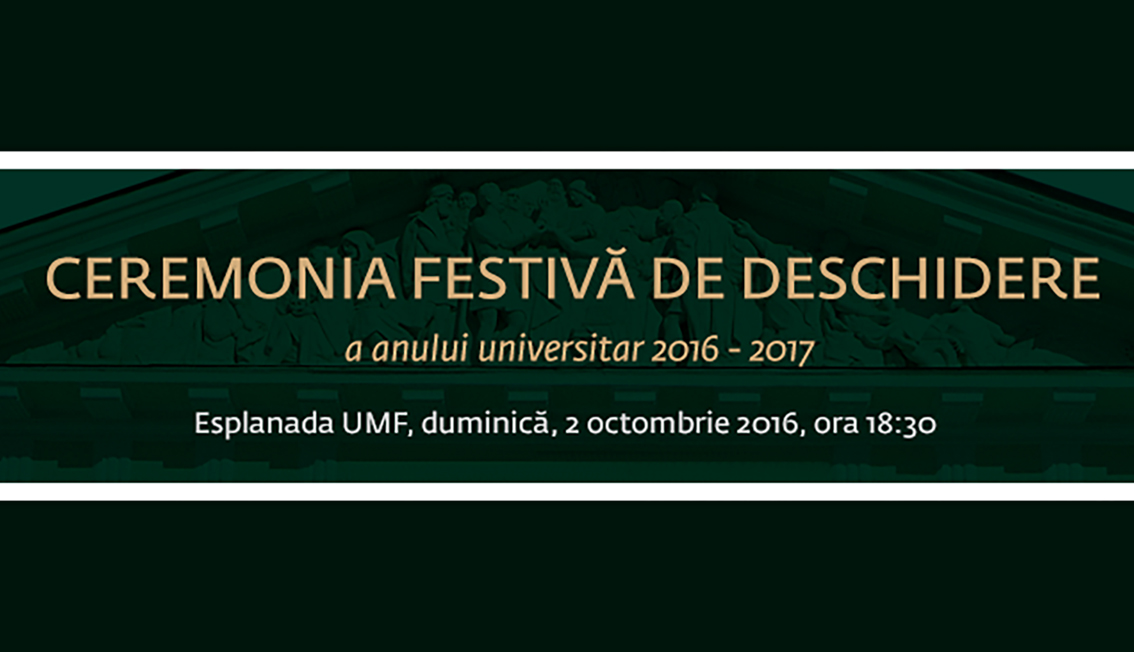 (VIDEO LIVE) Ceremonia de Deschidere a Anului Universitar 2016-2017, Universitatea de Medicină și Farmacie „Grigore T. Popa” Iași