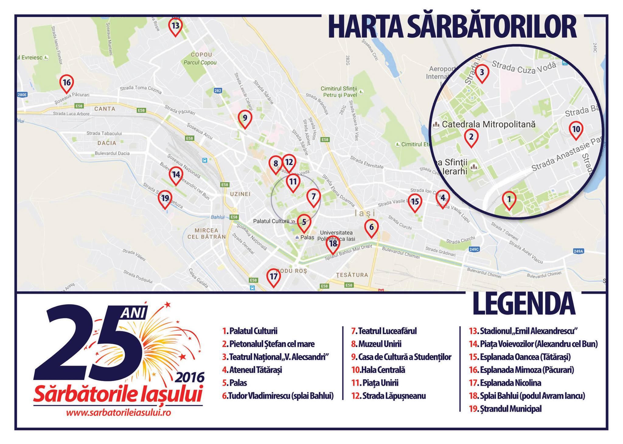 Harta Sărbătorilor Iaşului 2016