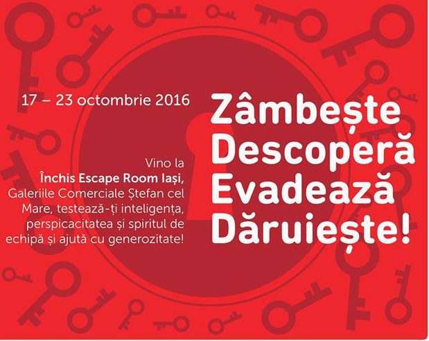 Săptămâna 17 – 23 octombrie 2016 invită ieșenii la teste de perspicacitate, fotbal, yard sale și ateliere creative