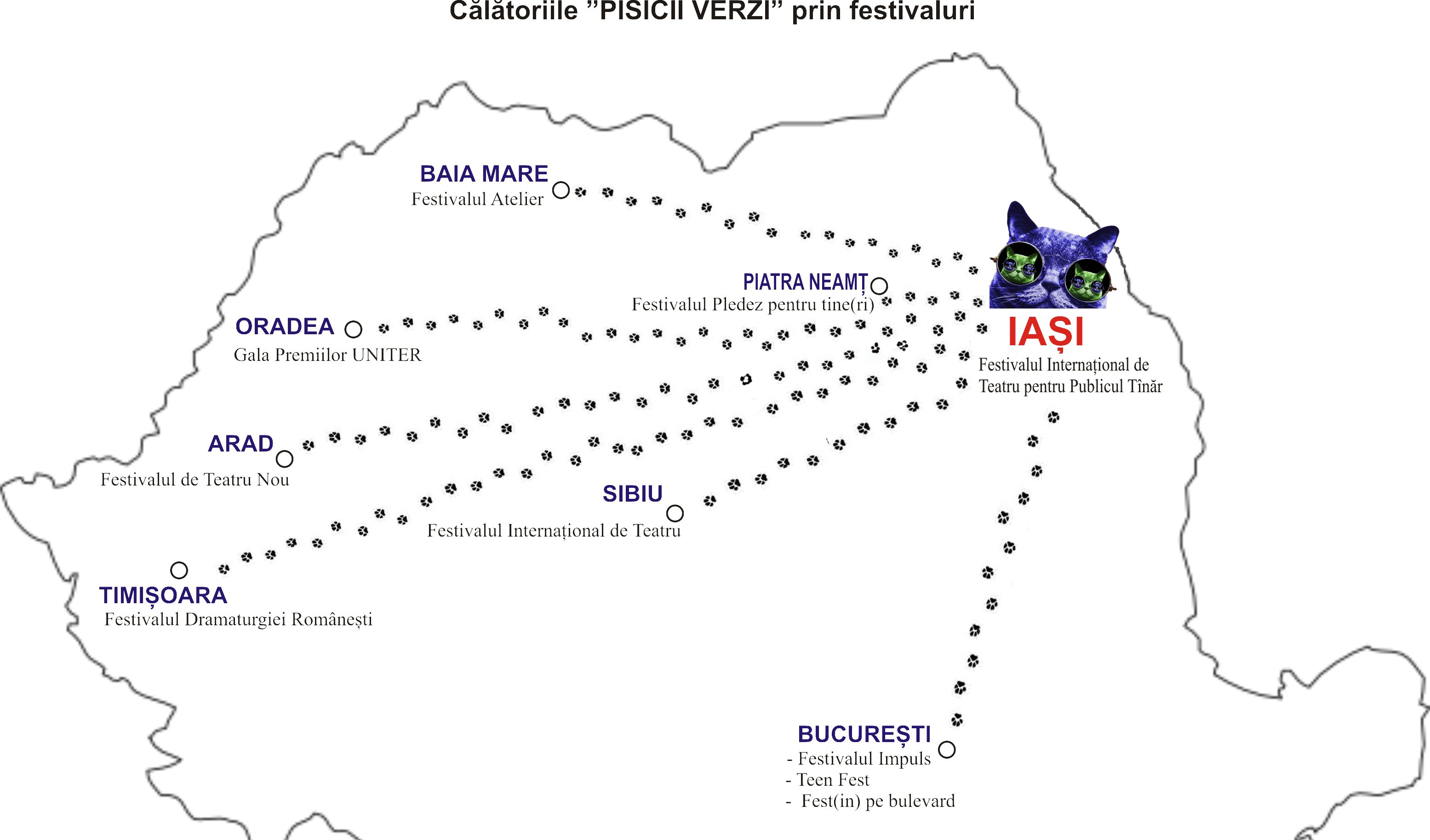 Teatrului Luceafărul Iaşi: Pisica verde, pentru a opta oară la un festival