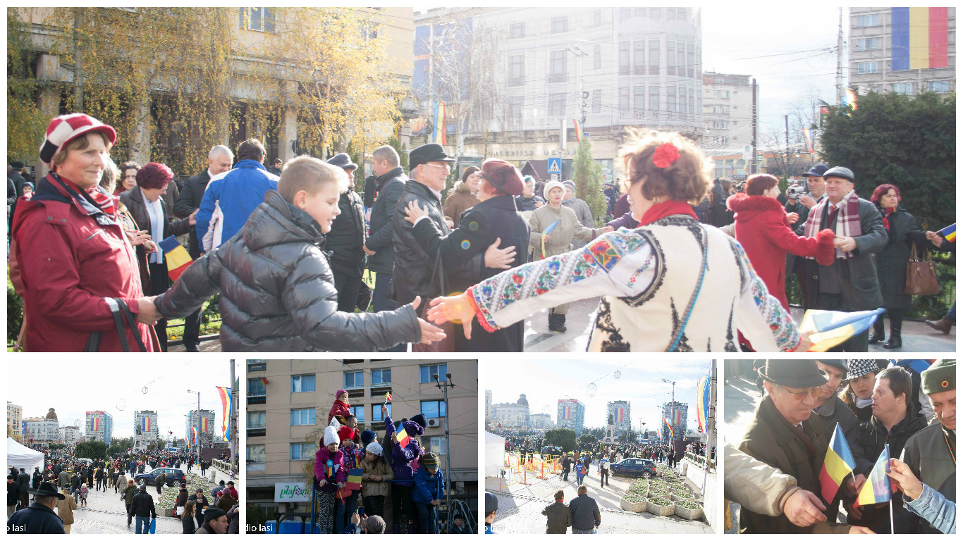 (Galerie FOTO) Astăzi este Ziua Naţională a României. Manifestări în Piața Unirii din Iași