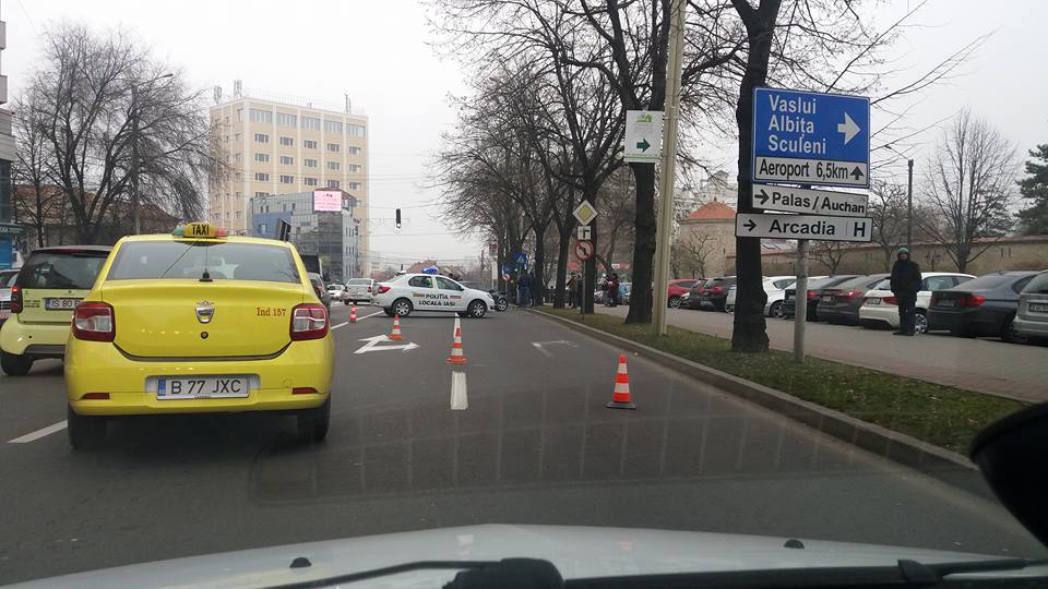 accident tg cucu iasi trafic blocat 25.11.2016