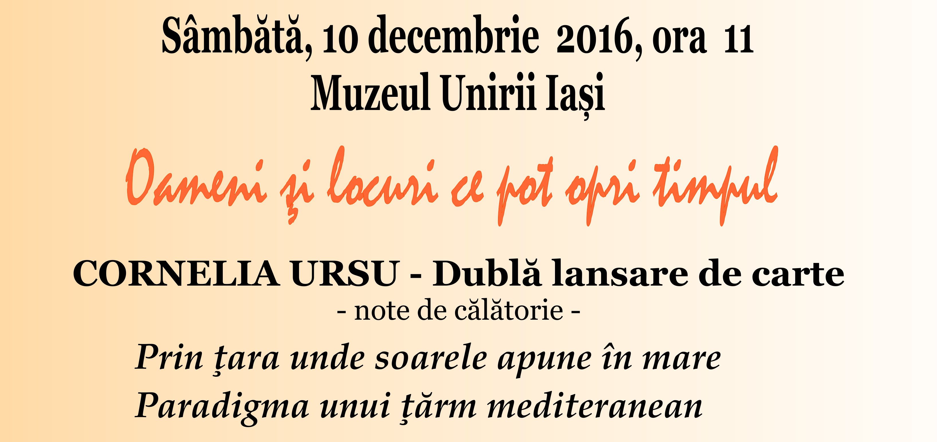 Muzeul Unirii Iași – „Oameni și locuri ce pot opri timpul” (10.12.201)