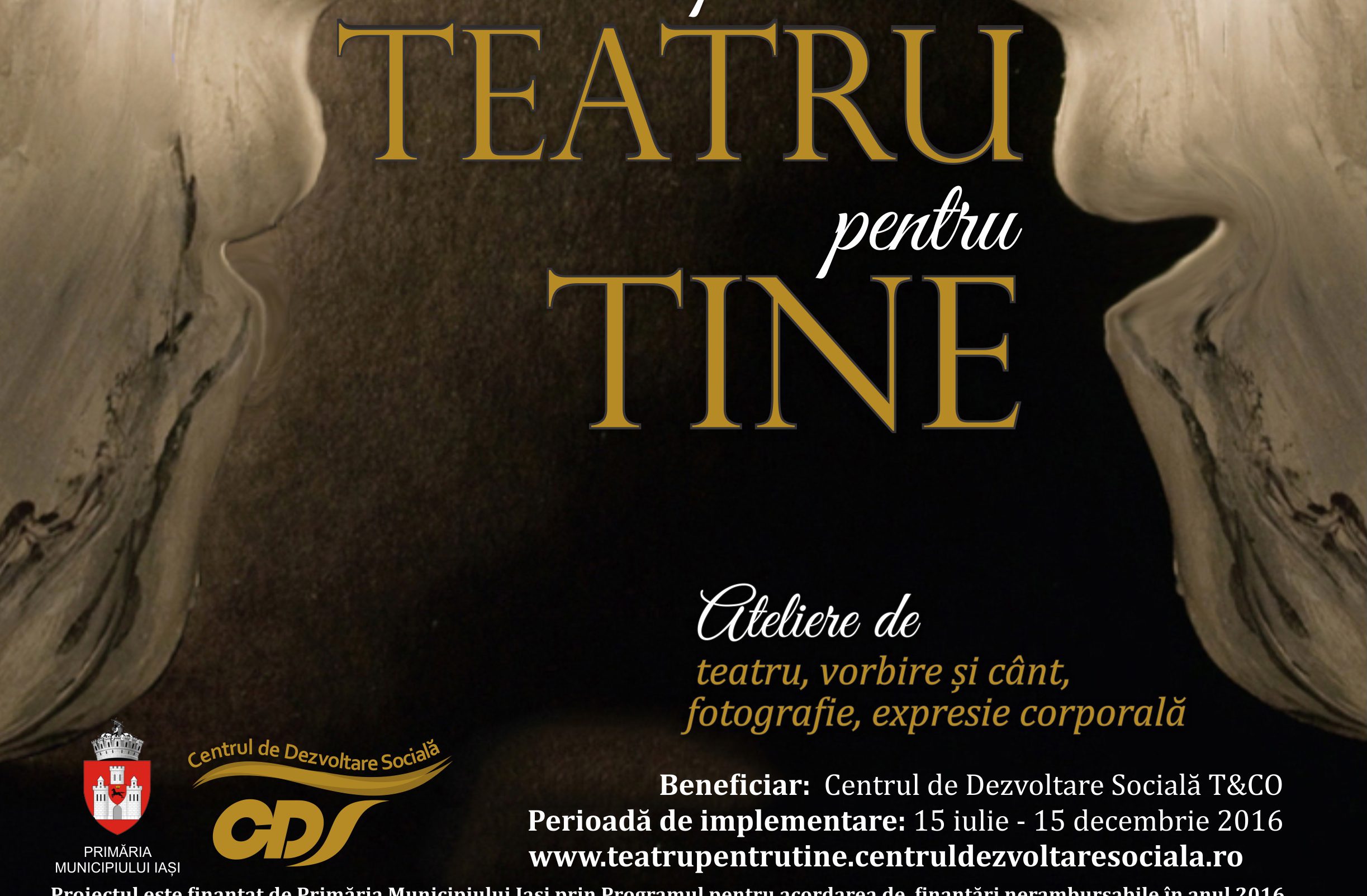 (REPORTAJ) Teatru pentru TINE este un proiect implementat de Centrul de Dezvoltare Socială