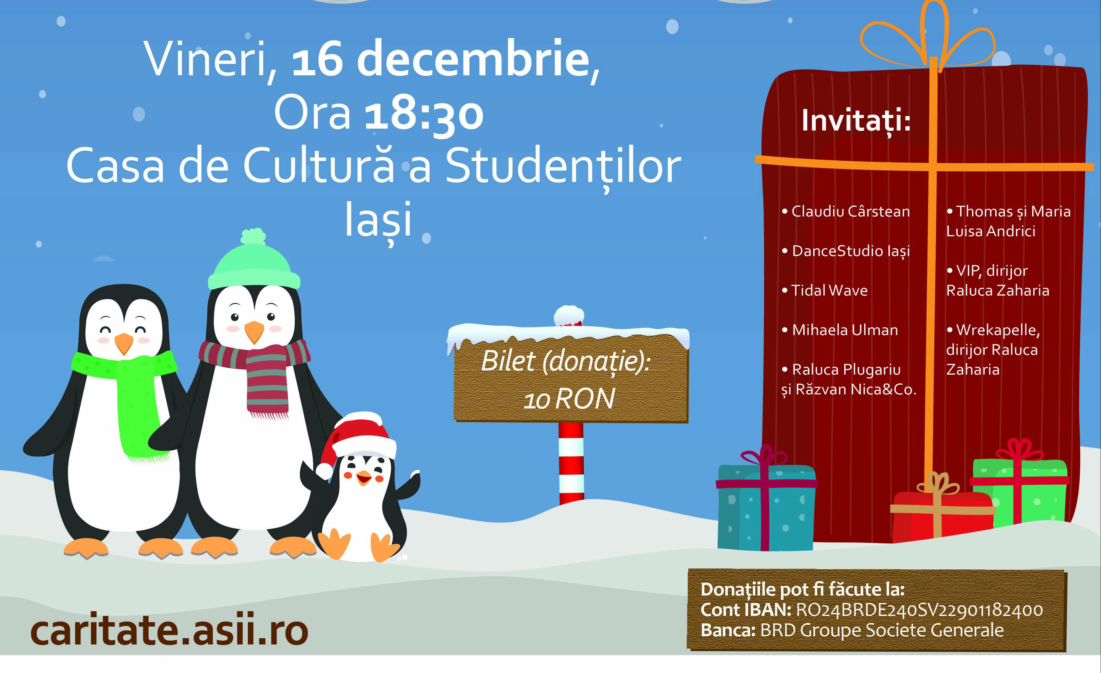 (16.12.2016) Eveniment caritabil – CRĂCIUN DIN INIMĂ DE STUDENT