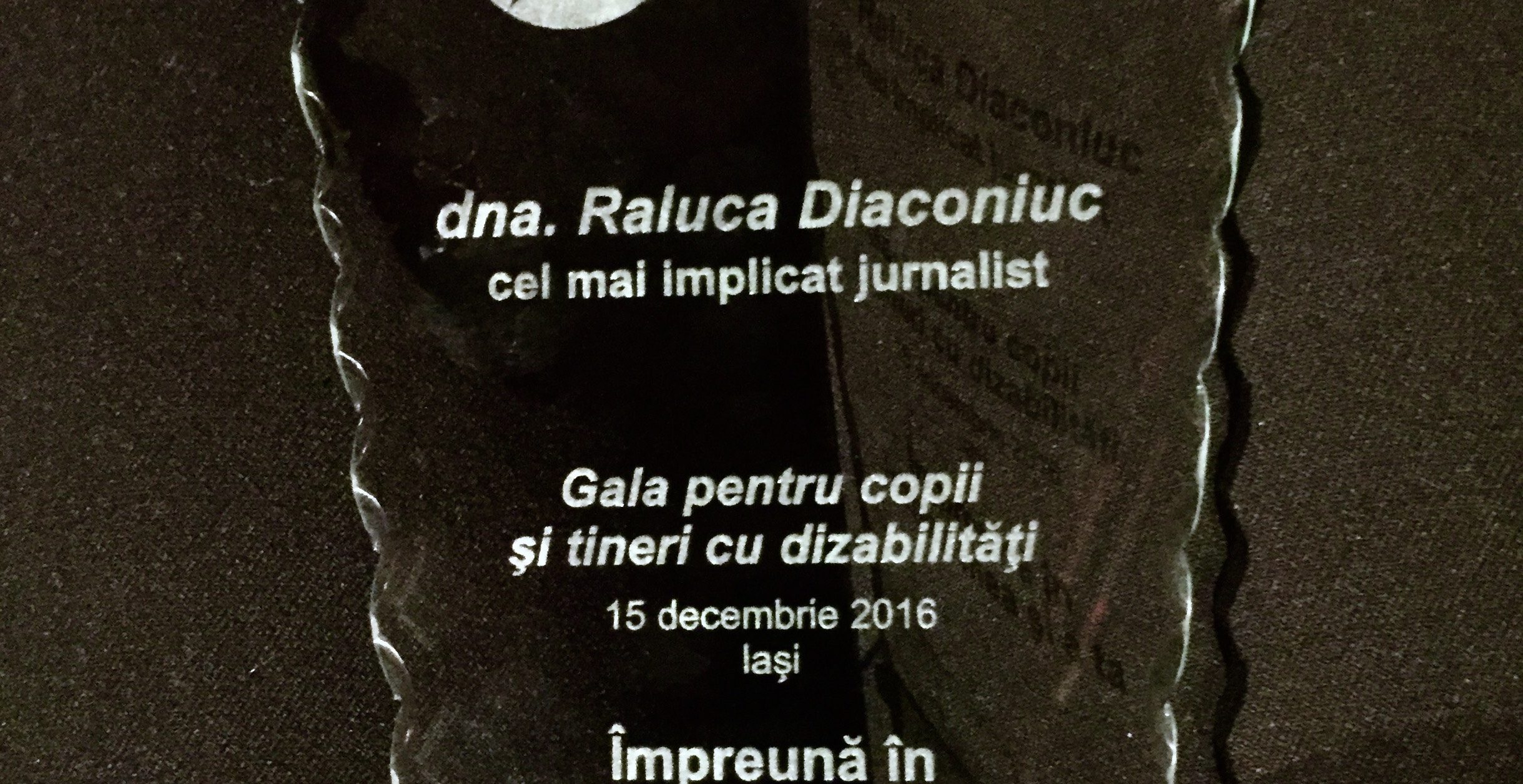 Gala Star of Hope: Raluca Diaconiuc obține premiul pentru cel mai implicat jurnalist