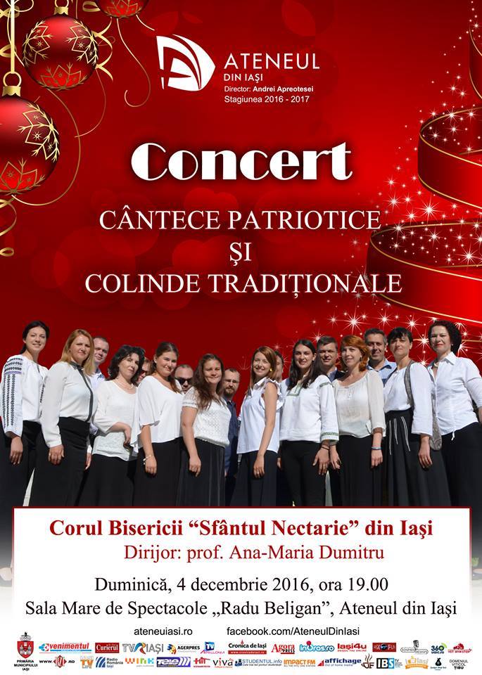 CONCERT – Cântece patriotice și colinde tradiționale