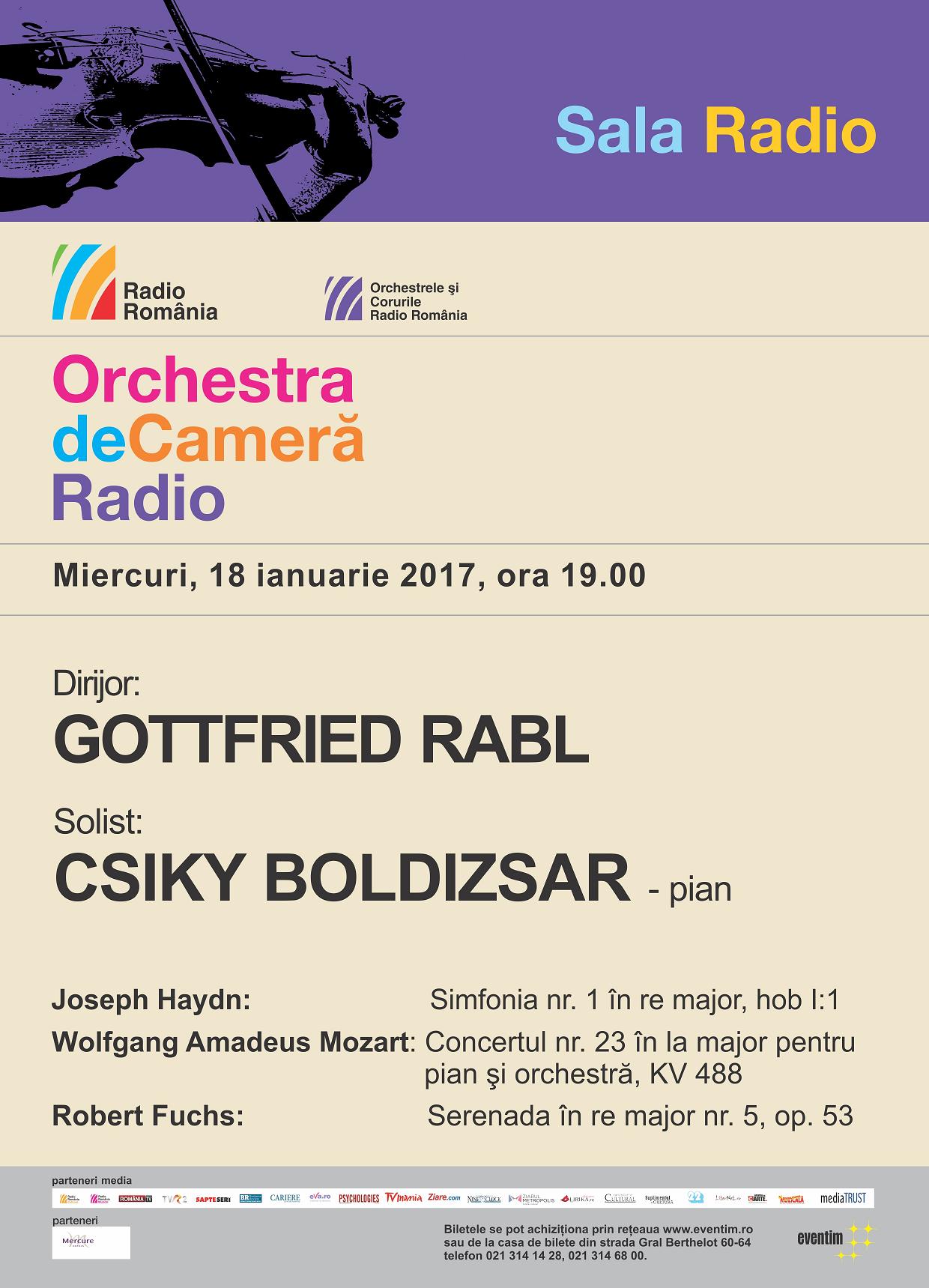 Haydn şi Mozart cu Orchestra de Cameră Radio, la Sala Radio