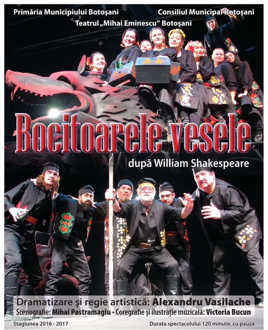 Premieră la Teatrul din Botoșani – Bocitoarele vesele după William Shakespeare