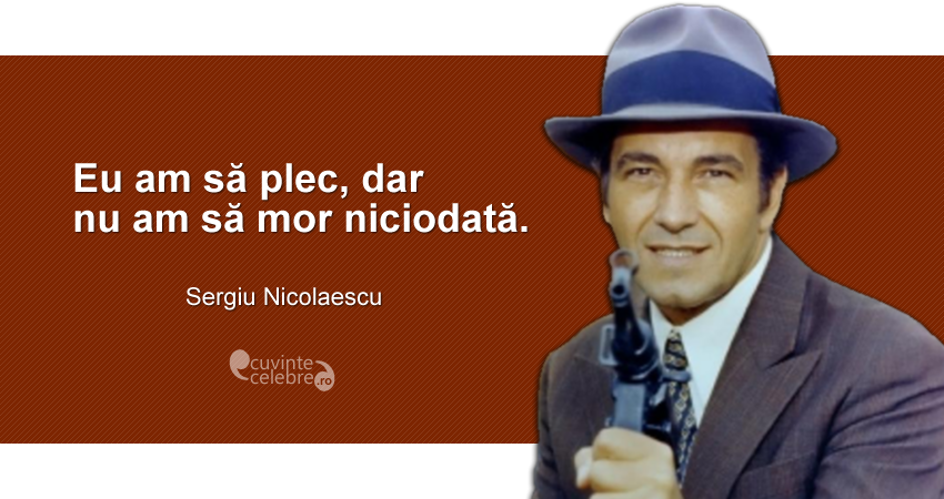 In Memoriam Sergiu Nicolaescu