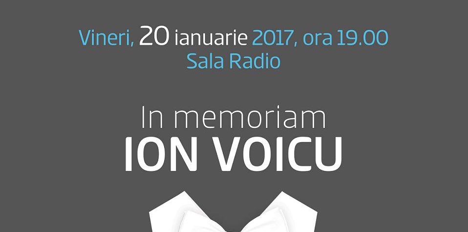 Alexandru Tomescu cântă in memoriam Ion Voicu la Sala Radio