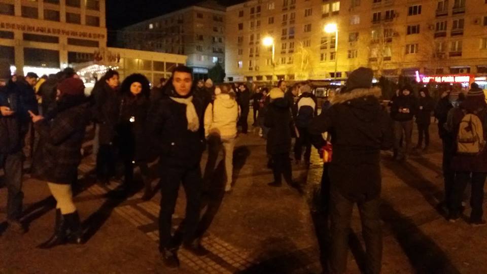 (FOTO/VIDEO) Iași: Protest împotriva măsurilor adoptate de Guvern în privința legii penale