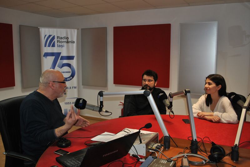 (FOTO) Alexandra Ușurelu & Bobby Stoica la Radio Iași – Pulsul zilei cu Florin Daminescu (13.02.2017)