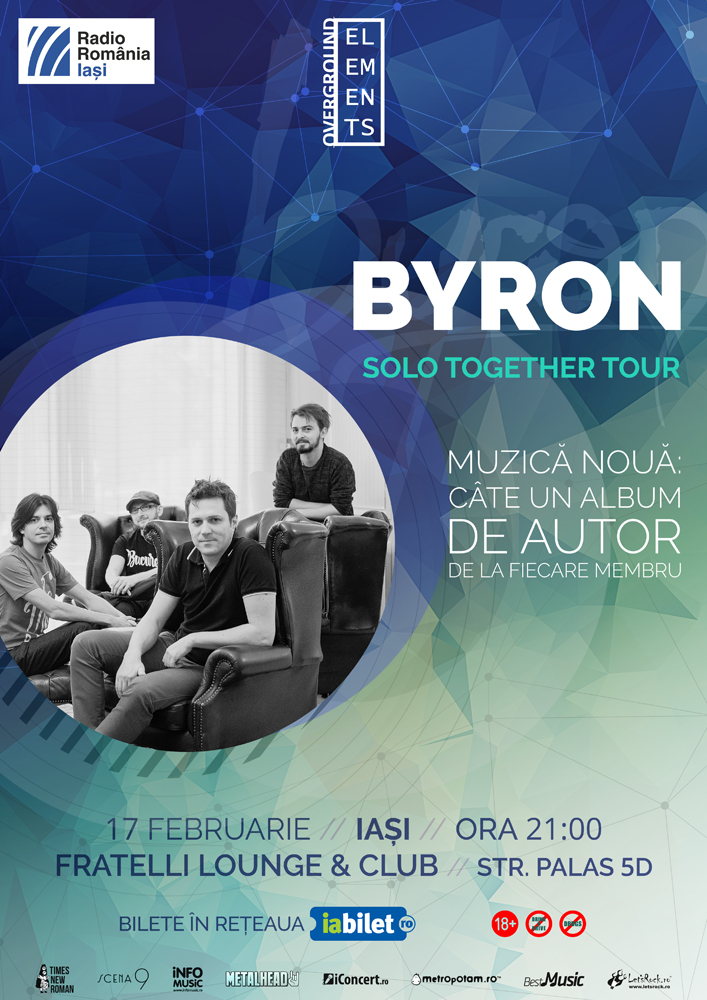 Trupa byron concertează la Iași pe 17 februarie