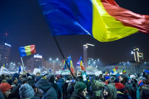 O nouă seară de proteste în capitală