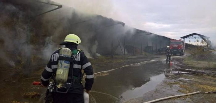 Incendiu PUTERNIC în Bacău. Peste 100 de pompieri au fost mobilizați