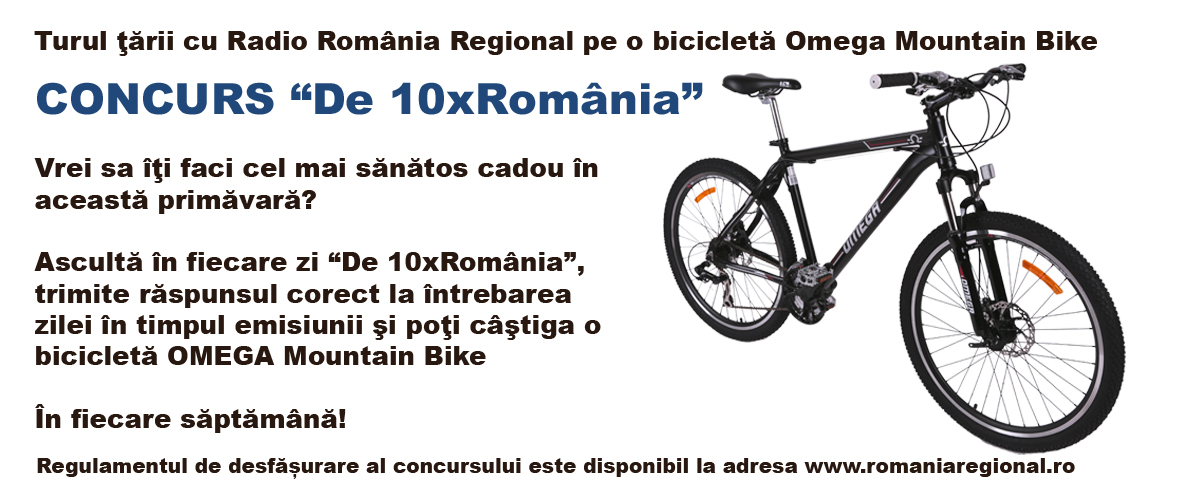 Turul ţării cu România Regional pe o bicicletă Omega Mountain Bike