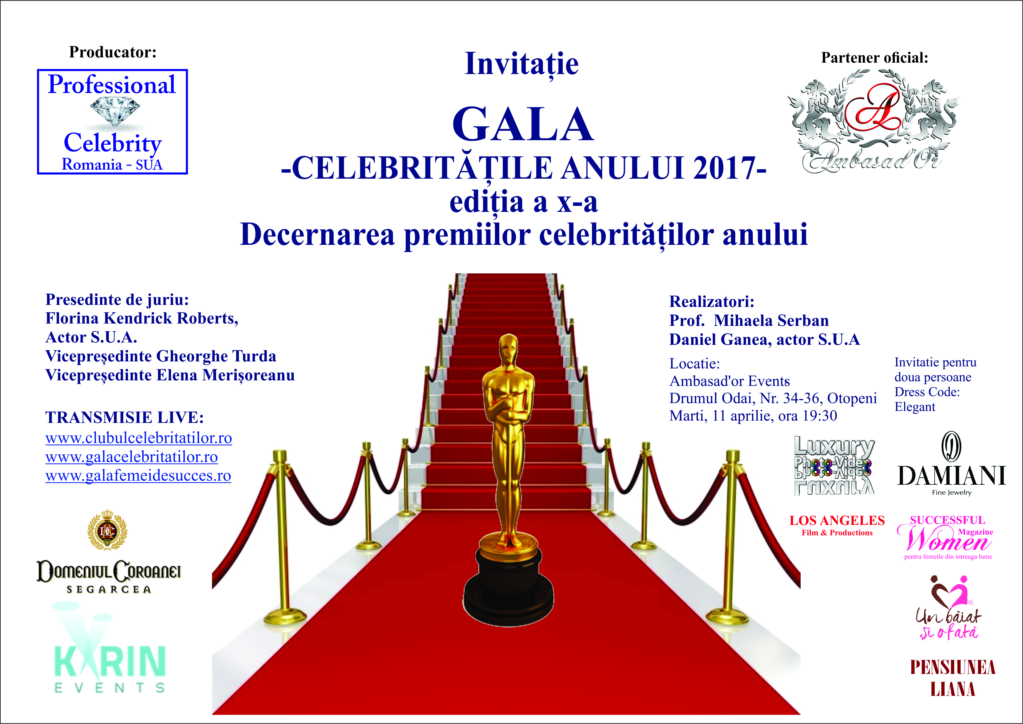 Gala Celebrităților (București, 11 aprilie 2017)