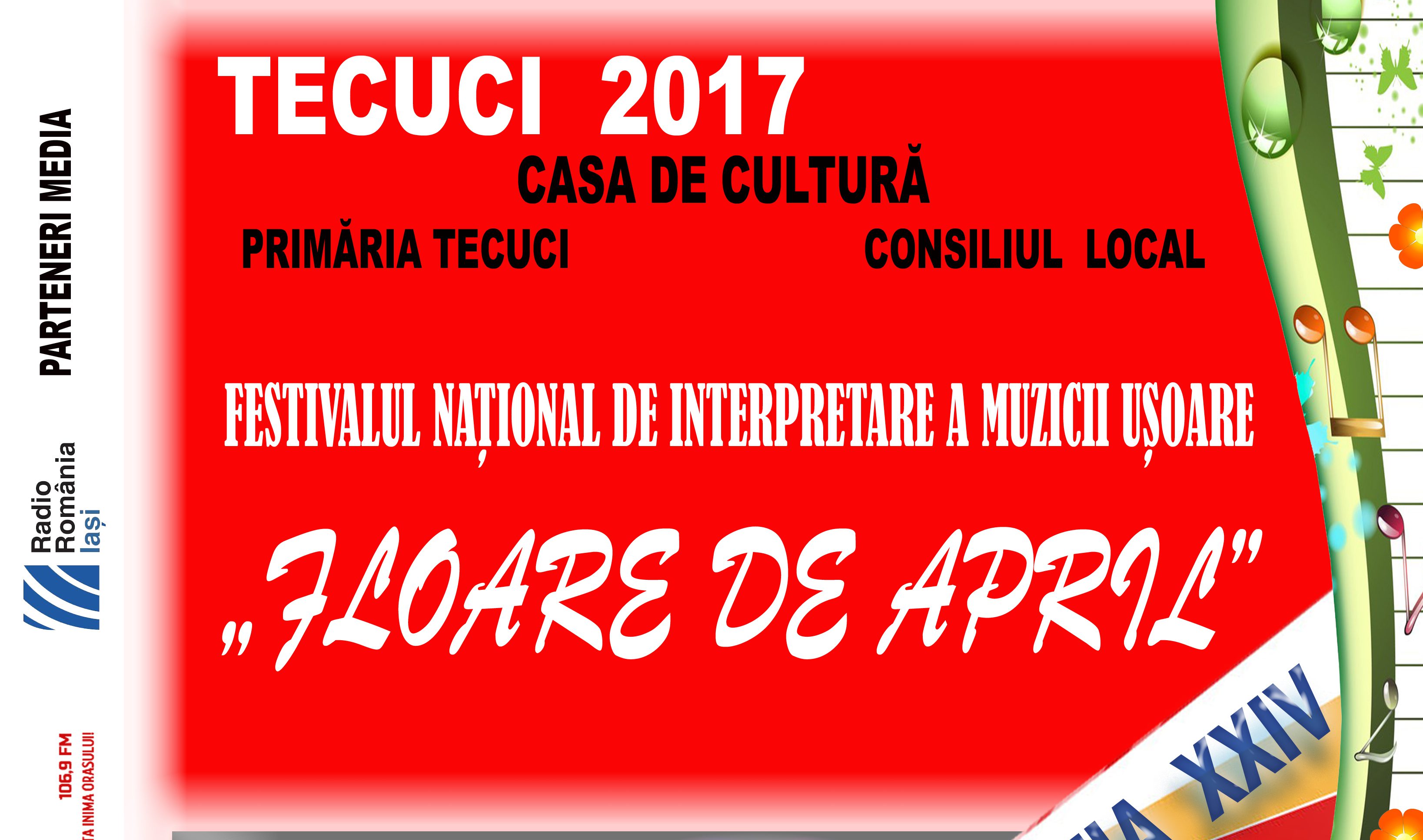 Festivalul-concurs național de interpretare a muzicii ușoare „FLOARE DE APRIL”, 29 aprilie 2017, Tecuci