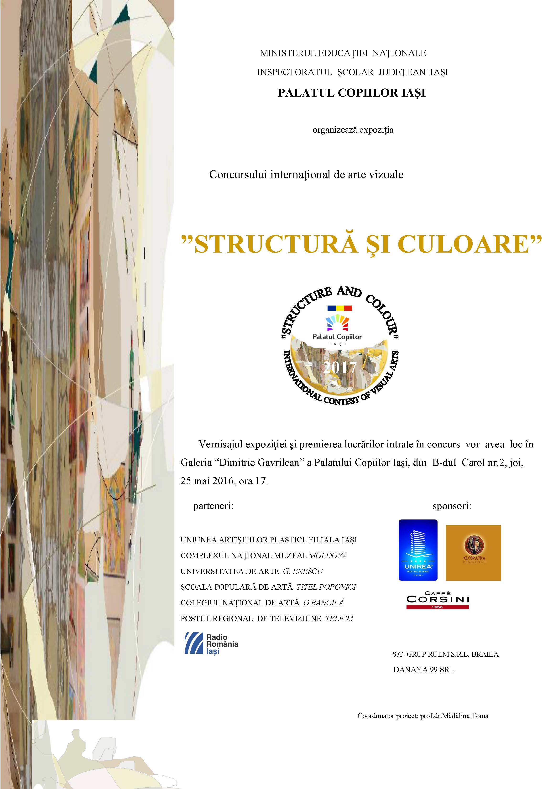 Concursului internaţional de arte vizuale STRUCTURĂ ŞI CULOARE (25.05.2017)