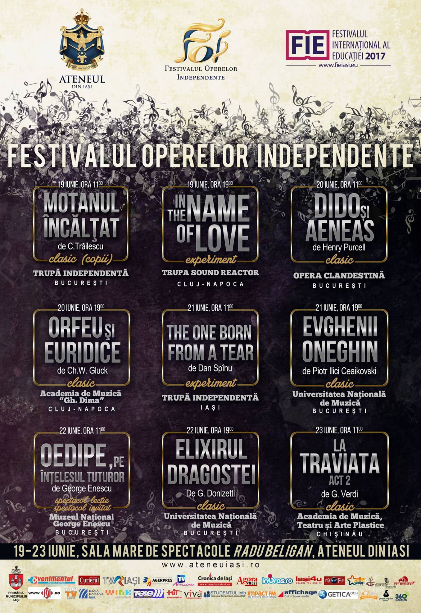 Ateneul din Iași, 19-23 iunie, Festivalul Operelor Independente