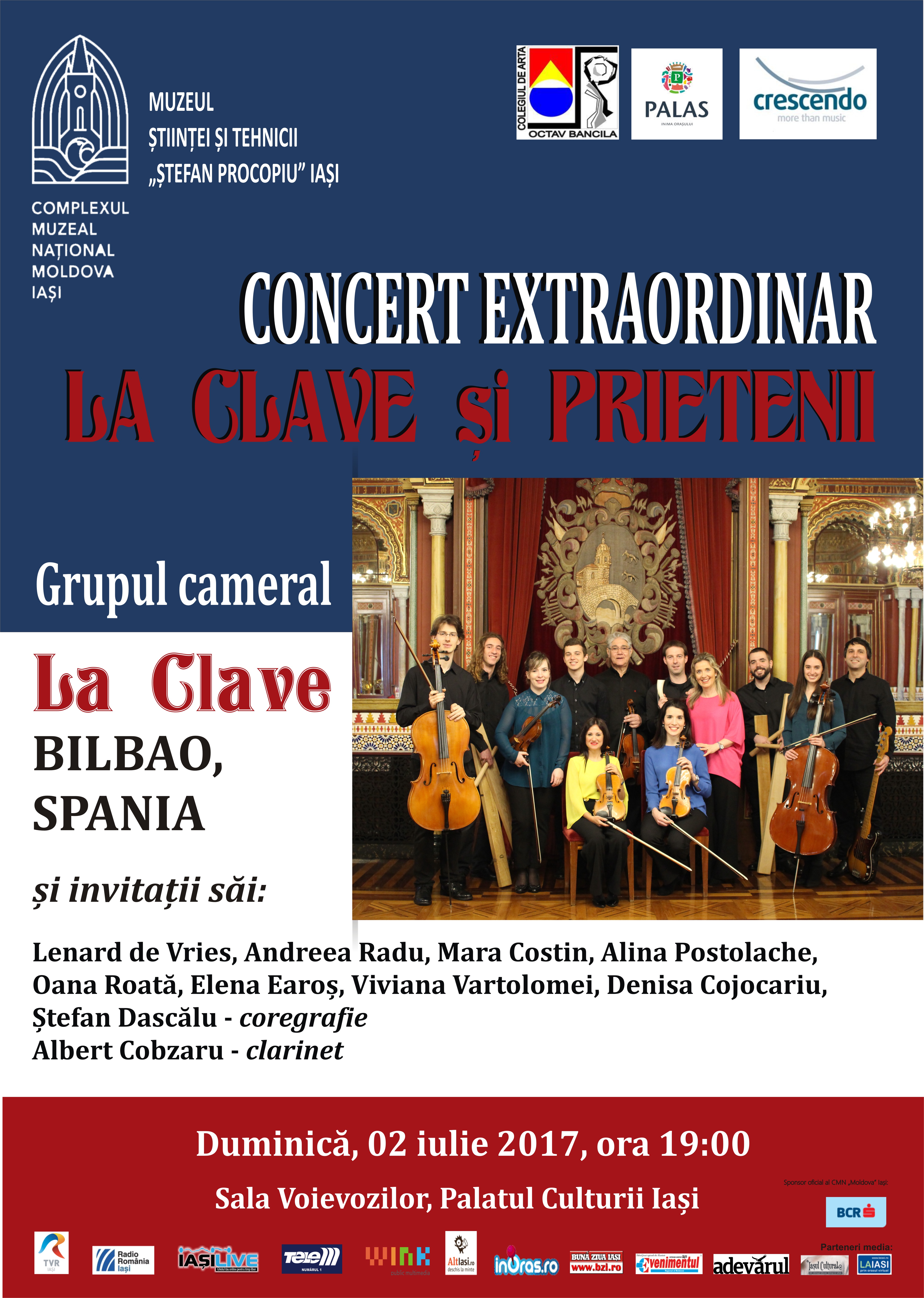 Concert extraordinar ”La Clave și prietenii”