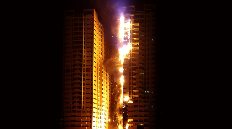 Un puternic incendiu a avut loc la Torch Tower din Dubai