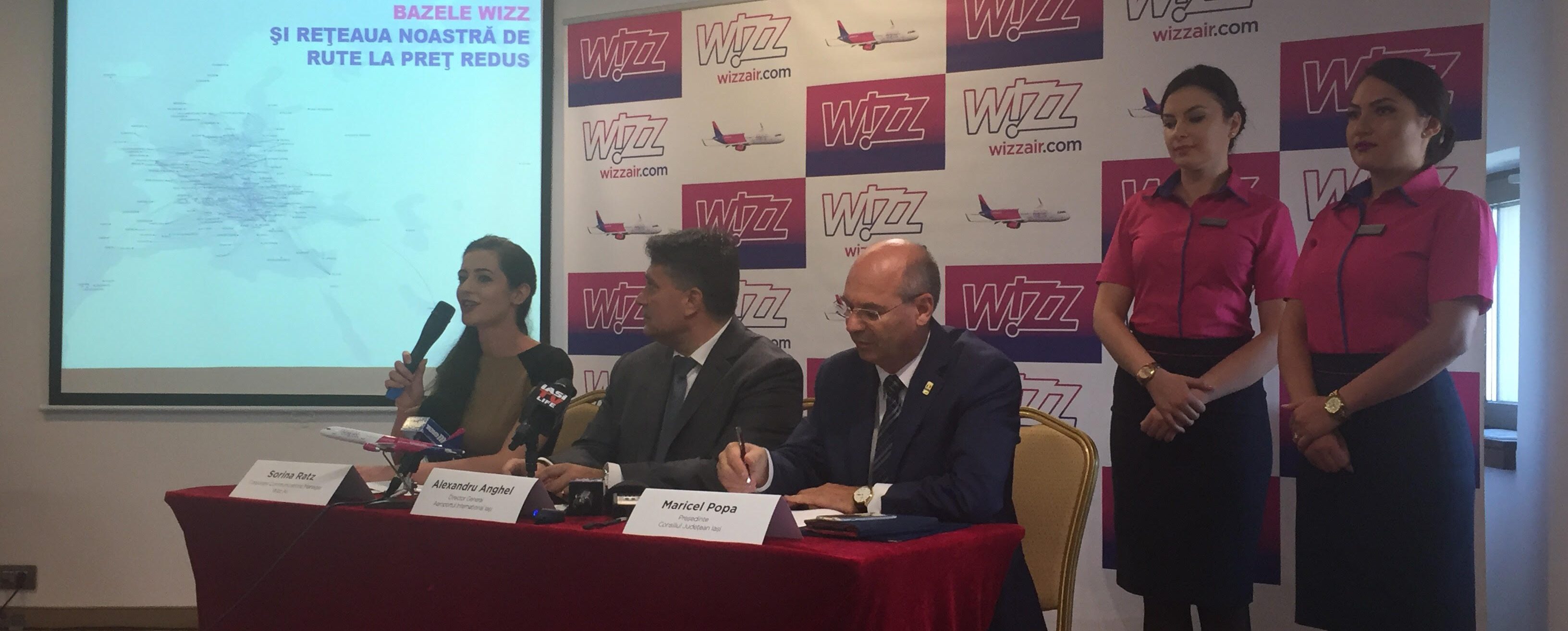 IAŞI: Wizz Air anunţă şase rute noi spre Paris, Salonic, Dormund, Malmo, Billund, Eindhoven