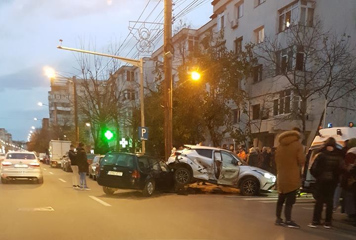 Imagini VIDEO cu accidentul de la Munca Invalizilor din cartierul ieşean Păcurari