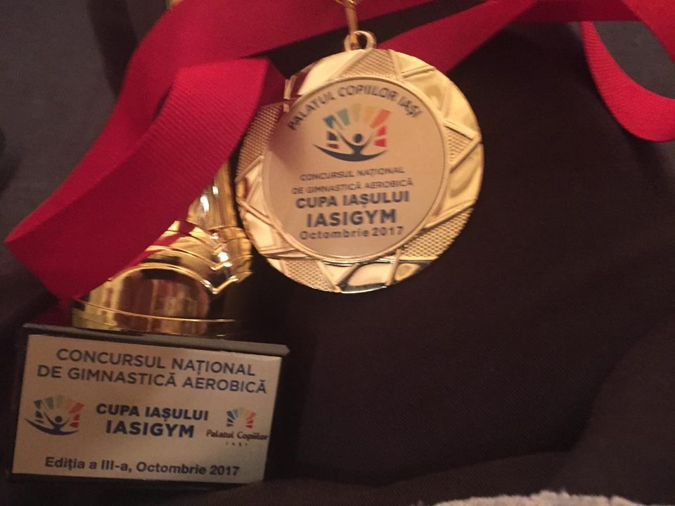 Raluca Daria Diaconiuc a fost premiată astăzi la Concursul Național de Gimnastică Aerobică