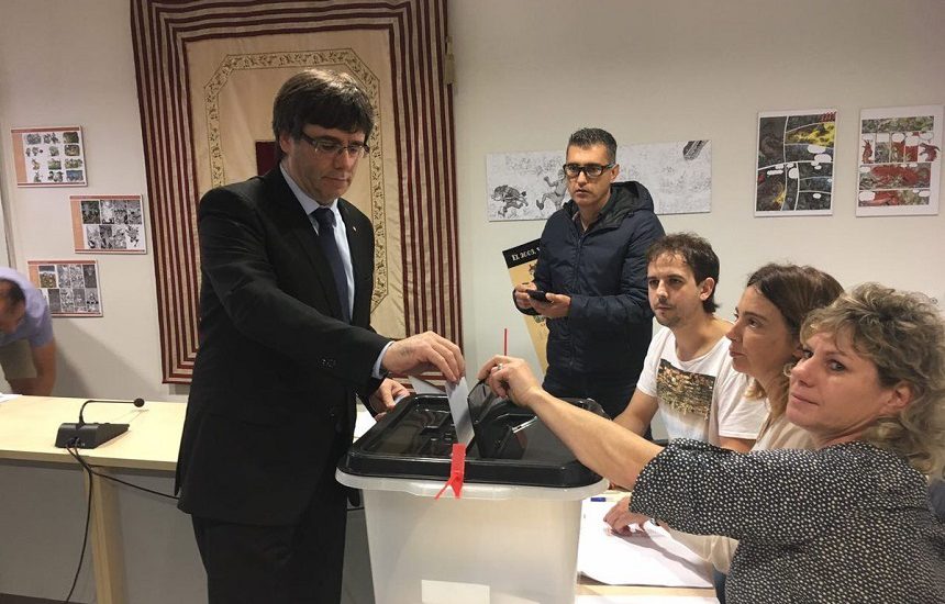 Liderul regional catalan Carles Puigdemon va prezenta oficial rezultatele referendumului din 1 octombrie