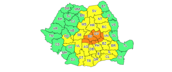 (AUDIO) Informare meteo de ploi însemnate cantitativ şi ninsori abundente