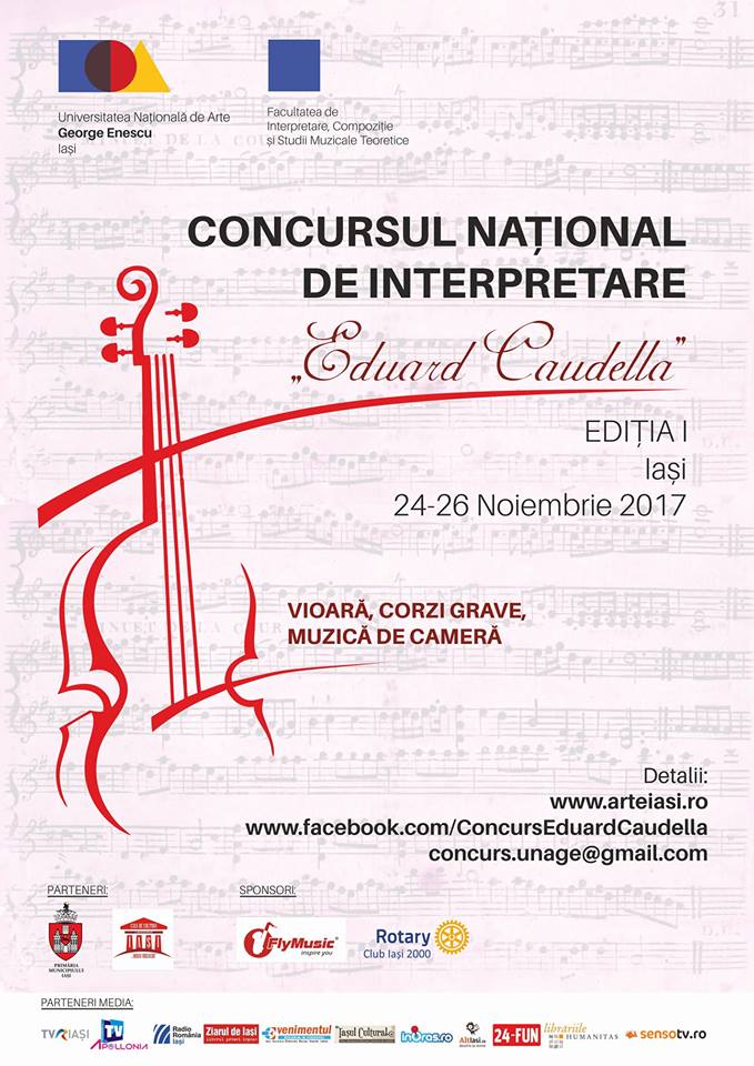 4 februarie, de la ora 18.10: Concursul Naţional de Interpretare Eduard Caudella, tema Universului Muzical de azi, cu Daniela Vlad