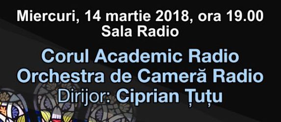 Concert pe teme religioase, cu Corul Academic Radio