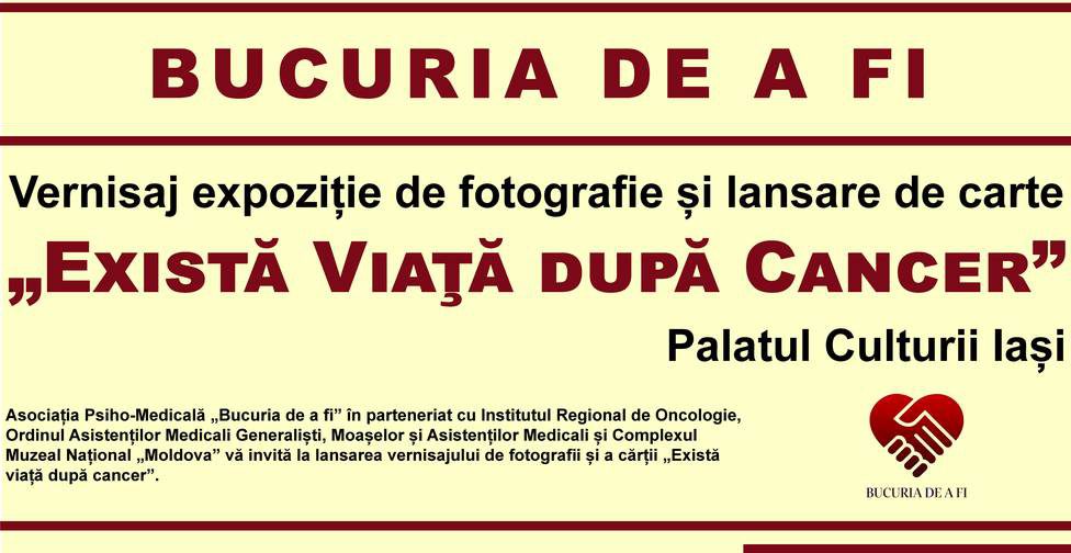 Expoziție de fotografie şi lansare de carte „Există viață după cancer”